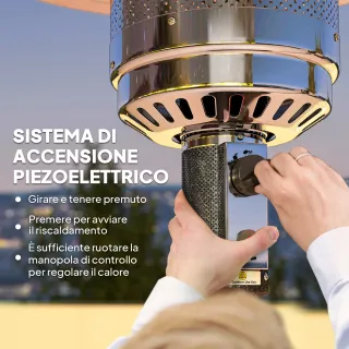Riscaldatore da Esterno con Spegnimento Automatico