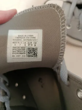 Botas Converse Piel Azul Grisáceo