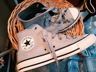 Botas Converse Piel Azul Grisáceo