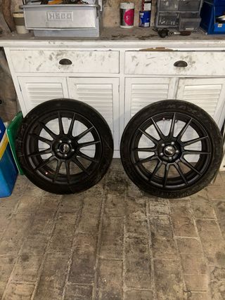 Llantas 5x100 en 17 negras mates neumáticos muerto
