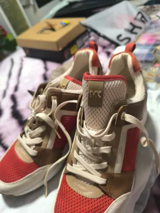 Zapatillas Michael Kors naranja/beige