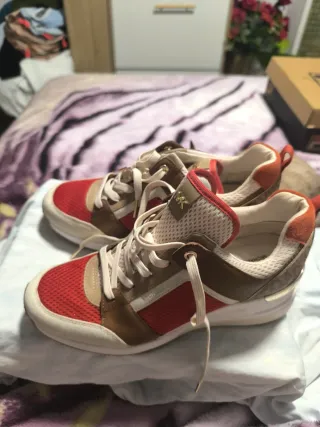 Zapatillas Michael Kors naranja/beige