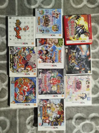 Lote de 10 Carátulas Vacías Nintendo 3DS Japonesas