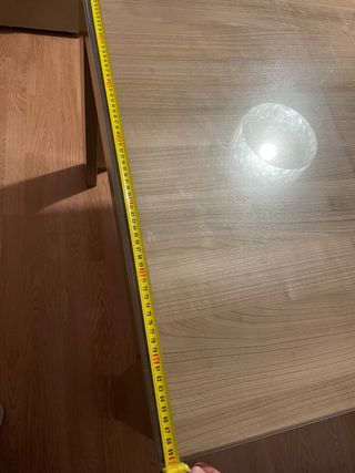 Mesa Comedor/Salón Madera (extensible) y Cristal
