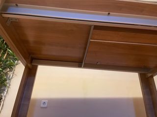 Mesa Comedor/Salón Madera (extensible) y Cristal