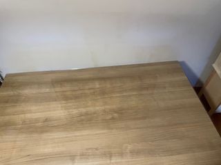 Mesa Comedor/Salón Madera (extensible) y Cristal