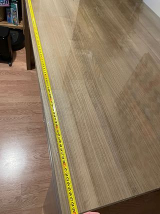 Mesa Comedor/Salón Madera (extensible) y Cristal