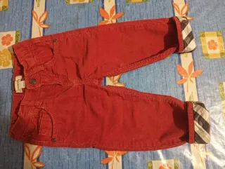 Pantaloni bimbo Burberry rossi