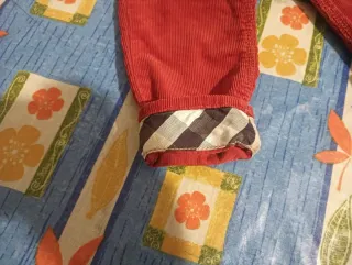 Pantaloni bimbo Burberry rossi