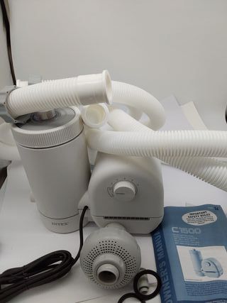 Depuratore a cartuccia Intex C1500, filtrazione 5.678 l/h, cartuccia tipo A, compatibile con piscine fino a 33.300 L, temporizzatore pro