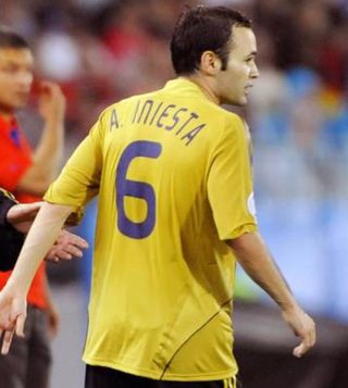 Camiseta España Iniesta Euro 2008 ORIGINAL