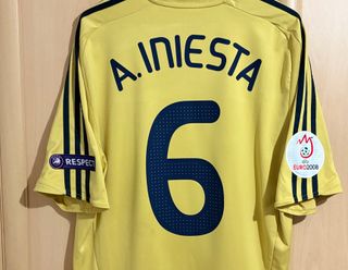 Camiseta España Iniesta Euro 2008 ORIGINAL