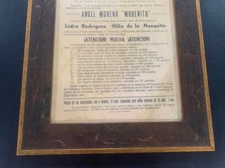 Cartel Taurino 1954 - Plaza de Toros Jaraíz