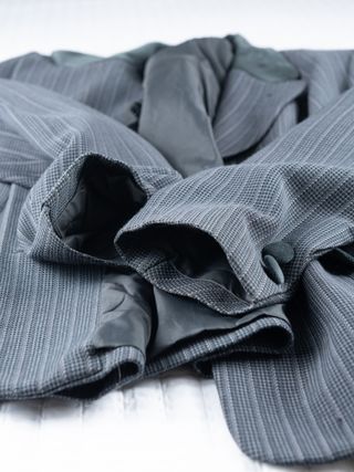 Traje de chaqueta y falda gris Leid Fort Gris T52