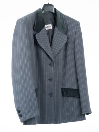 Traje de chaqueta y falda gris Leid Fort Gris T52