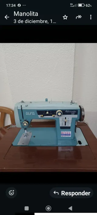 Máquina de coser Alfa Automática