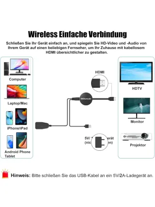 QIDUHUQI Miracast Dongle HDMI