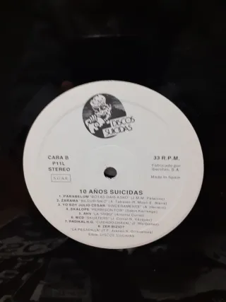 Suicidas - 10 Años Punk Rock Vinilo