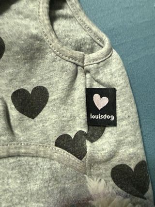 Maglioncino cane cuori e pelliccia