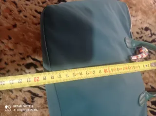 Saco verde e multicolor