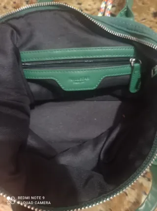 Saco verde e multicolor