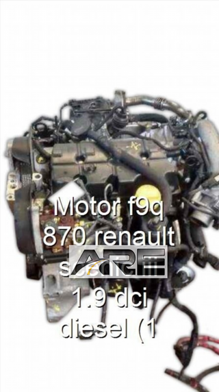 Motor f9q 870 renault scenic iii 1.9 dci d
