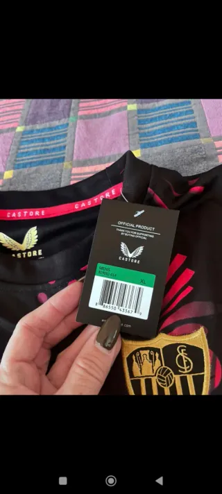 Camiseta Sevilla FC Aficionado Negra y Roja