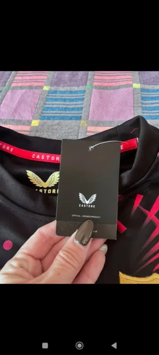 Camiseta Sevilla FC Aficionado Negra y Roja