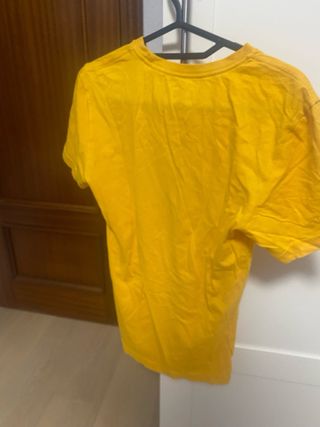 Camiseta Adidas Amarilla Logo Blanco