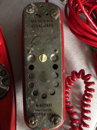 Teléfono Góndola Rojo