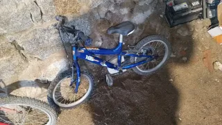 Bicicleta infantil azul 12