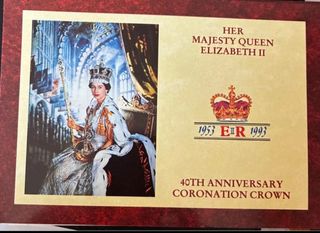 Monedas 40 Aniversario Coronación Isabel II