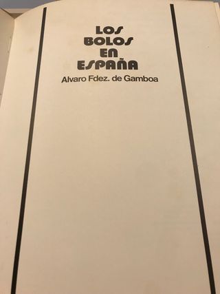 Los bolos en España