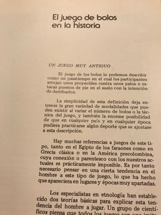 Los bolos en España