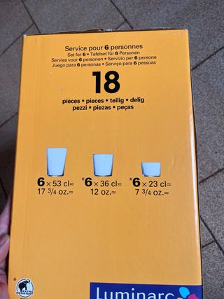 Set 18 bicchieri Luminarc GORBEA