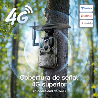 WOLFANG Cámara de Caza Solar, 4G LTE Camara Fototr