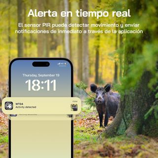 WOLFANG Cámara de Caza Solar, 4G LTE Camara Fototr