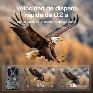 WOLFANG Cámara de Caza Solar, 4G LTE Camara Fototr