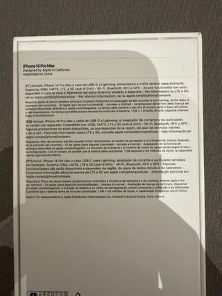 Caja iPhone 14 Pro Max