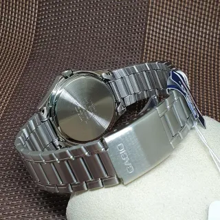 Casio MTP 1183 Bisel Azul Correa Acero