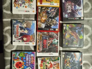 Lote 10 Carátulas Vacías Nintendo 3DS Japonesas
