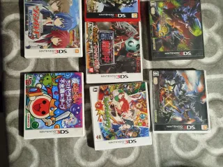 Lote 10 Carátulas Vacías Nintendo 3DS Japonesas
