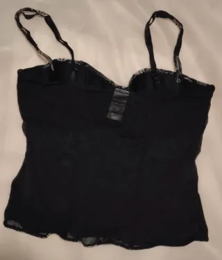 Canottiera intima nera con fantasia EUR 75B