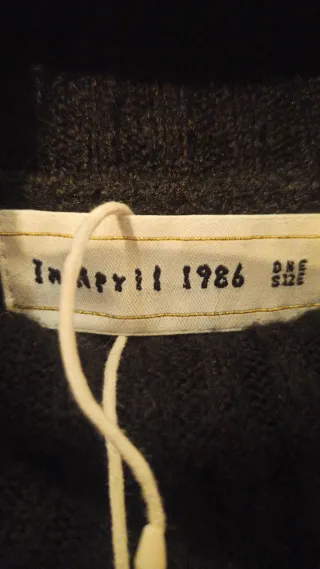 Jersey IN APRIL 1986, lentejuelas mujer negro