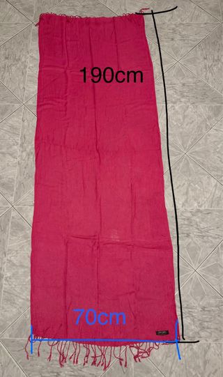 Sciarpa donna Camomilla rosa I love cotone scritta