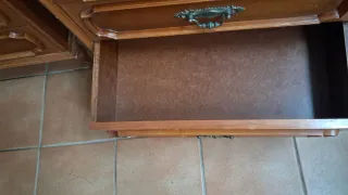 Mesitas de noche nogal x2