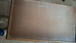 Mesitas de noche nogal x2