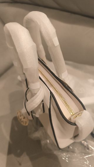 Borsa Michael Kors bianca e oro