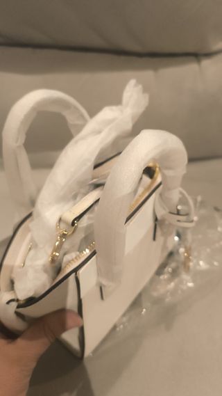 Borsa Michael Kors bianca e oro