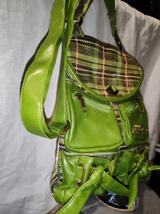 Mochila verde y multicolor Skunk funk work